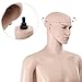 Giantex Adjustable Male Mannequin for Sewing Plastic Realistic Display Head Turns Dress Form w/Base