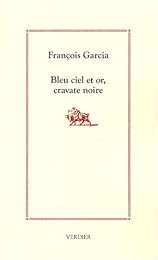 Bleu ciel et or, cravate noire