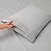 Nestl Split King Sheet Set - 1800 Ultra-Soft Microfiber Bed Sheets - Double Brushed - Deep Pockets - Easy Fit - 5 Piece Set - Bed Sheets & Pillowcases (Split King Size, Light Grey)