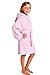 Kids Hooded Terry Turkish Robe Bathrobe 100% Cotton Pink, Small/Medium, Age: 3-6