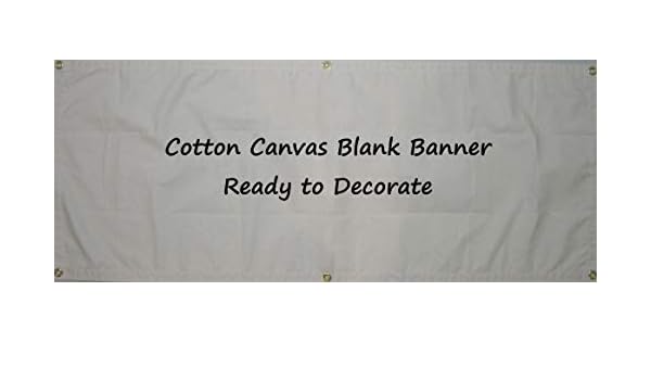 Amazon Com Canvas Banner Blank 60 X108 Paintable 10oz Natural