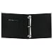 Pioneer T-811CBFBK 8 1/2 Inch by 11 Inch 3-Ring Fabric Frame Cover Memory Binder, Deep Black