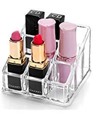 Photo 1 of Sooyee Acrylic Lipstick Case - Lipstick Holder & Cosmetic Organizer With 9 Spaces - Clear