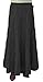 Baby'O Women's Ankle Length 6 Tiered Long Denim Prairie Skirt