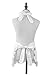 Love Potato Pure Cotton White Children Princess Ruffle Cooking Apron for Kids 4-7 Years Old