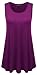 KAY SINN Womens Sleeveless Tunic Tops Raspberry X-Large