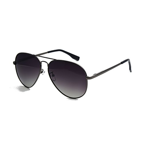 Zacway Polarized Spring Hinges Metal Aviator Sunglasses For  display picture 1