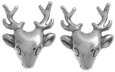 Boma Sterling Silver Deer Stud Earrings