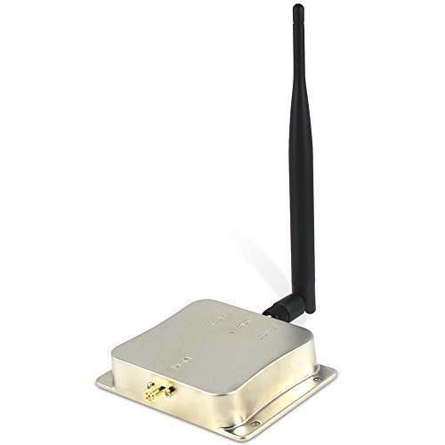 Wifi Repeater Distance Booster WiFi far Away Spots Antenna Wireless Broadband Amplifer Router Power Range Signal Booster Wifi Extender 2.4Ghz - Silver