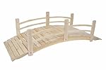 Shine Company 6 Ft. Cedar Garden Bridge, Natural