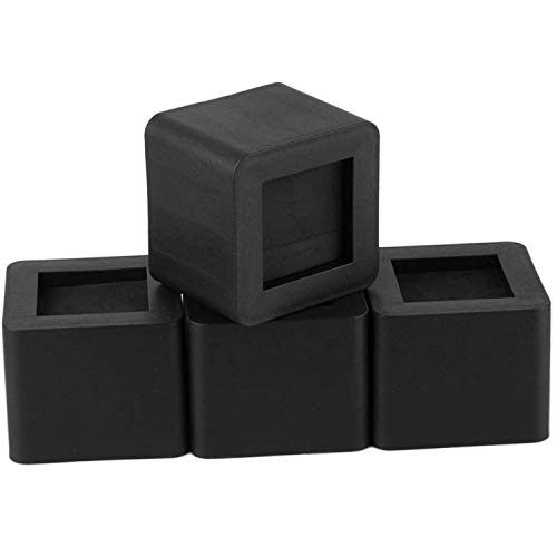 MEETWARM 3 Inch Bed Risers Heavy Duty Furniture Risers for Dorm Bed