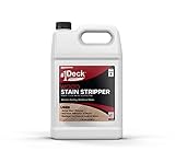 #1 Deck Wood Stain Stripper - 1 Gallon - Ready to Use, Wood Stain Remover Strips Weathered, Water-Based and Oil-Based Finishes