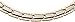Smarter LifeStyle Elegant Titanium Magnetic Necklace For Neck and Shoulders (Silver & Gold)