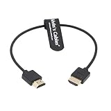 Alvin's Cables Z Cam E2 HDMI Thin and Flexible Cable High Speed Ethernet for Portkeys BM5 Monitor Straight to Straight 30CM (Color: 0.3 Meter, Tamaño: Straight to Straight Thin and Flexible)