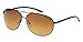 X-Loop HD Vision High Definition Lens Aviator Sunglasses wth Spring Hinge