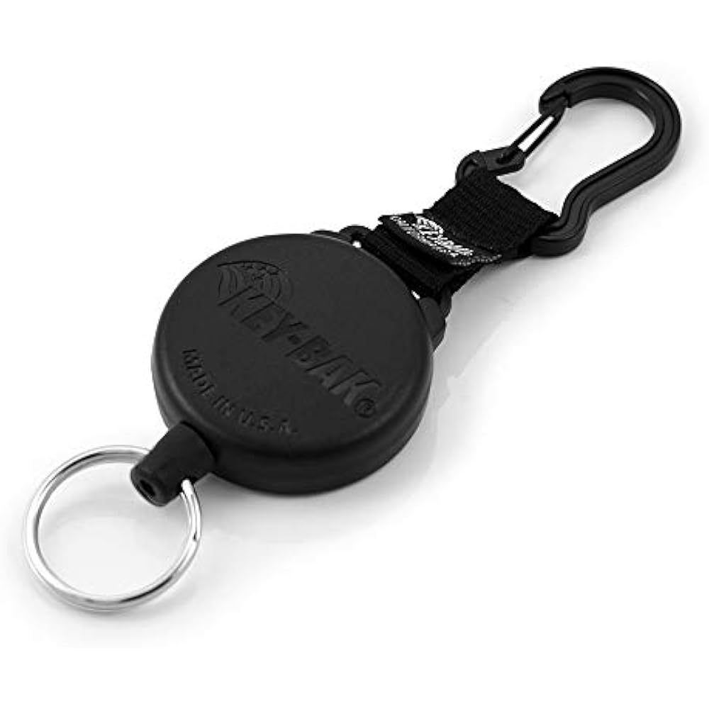 Key Bak Securit Heavy Duty Retractable Key Holder 48 Kevlar Cord 8 Oz