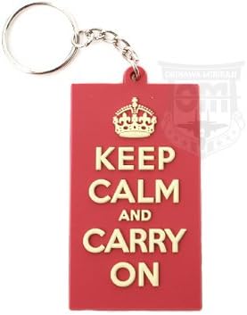 Amazon Keep Calm And Carry On ラバーキーホルダー Pp 359a アニメ 萌えグッズ 通販