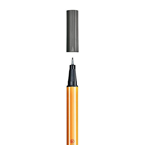 Stabilo Point 88 Fineliner Pen, 0.4 mm - Dark Grey Ink