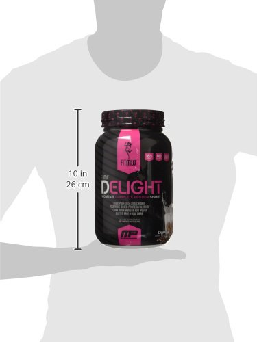 FitMiss Delight Protein Powder, Healthy Nutritional Shake for Women, Whey Protein, Fruits, Vegetables and Digestive Enzymes, Support Weight Loss and Lean Muscle Mass, Cappuccino, 2 Pound