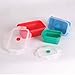 Collapsible silicone food storage containers w/BPA free airtight plastic lids-Set of 3 small and large meal cereal prep container bowl kitchen pantry organization, kids lunch boxes-Microwave & freezer