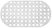 AIR TREE Bathtub Mats Non Slip Big Holes Extra Soft Machine Washable Suction Cups Bathtub Mat Oval White Long Shower Mat Oval 29 x 15 Inch …