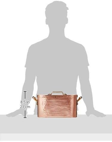 Mauviel M'Tradition Braiser and Lid 10 Litre Capacity Copper with 32 x 19 x 18 cm Tin Lining, Orange - Image 4