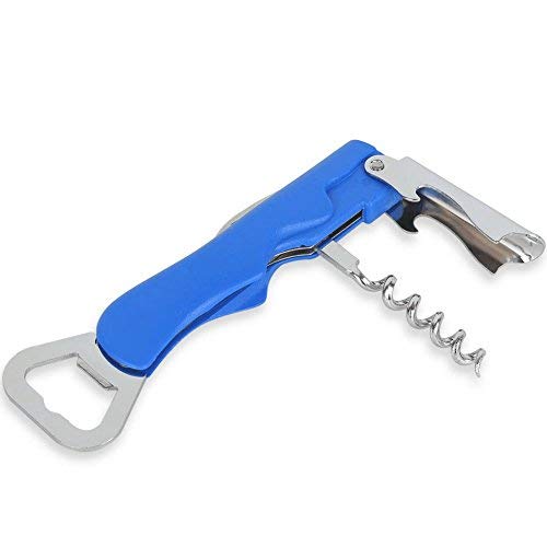 Premium Bartenders Corkscrew by Shanlan. A Professional 3-in-1 Bottle Opener With Foil Cutter for Wine and Beer. Stainless Steel and Hard Plastics [3 Packs] - Thumbnail 4