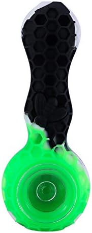 Esoultech Fashion Unbreakable Honeycomb Shape Silicone Straw Pipe Cleaner with Lid and Free Decor Bowl Inside - Smoking Hot Deal!