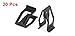 uxcell 20Pcs Black Automotive Car Dash Dashboard Console Trim Metal Retainer
