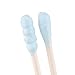 Beauty7 Double Ended Paper Stick Premium Cotton Swabs Buds Round & Spiral Shape Tip For Clean Care Beauty Makeup Cosmetic Tool (Blue, 200 Count)