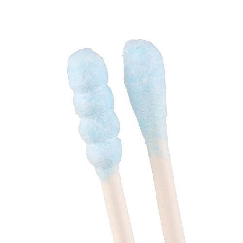 Beauty7 Double Ended Paper Stick Premium Cotton Swabs Buds Round & Spiral Shape Tip For Clean Care Beauty Makeup Cosmetic Tool (Blue, 200 Count) - Thumbnail 2
