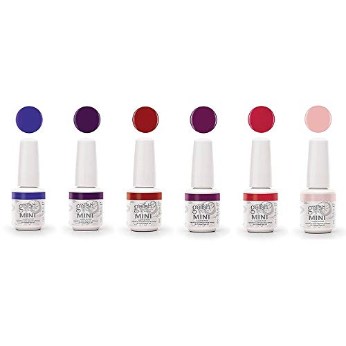 Gelish Mini Fearless and Fun Kung Fu Flair 9 mL Soak Off Gel Polish Set, 6 Pack
