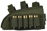Fox Outdoor Products Shotgun Butt Stock Cheek Rest, Olive Drab, 8" x 4.75", Right
