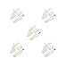 Maxmoral 5 Sets RC Fixed Wing Airplane Control Horn Kit - 5X Nylon Control Horn + 5X Clevis + 5X 1.2x180mm Push/Pull Rod + 5X 1.3mm Fast Holder + 1x M3 Wrench