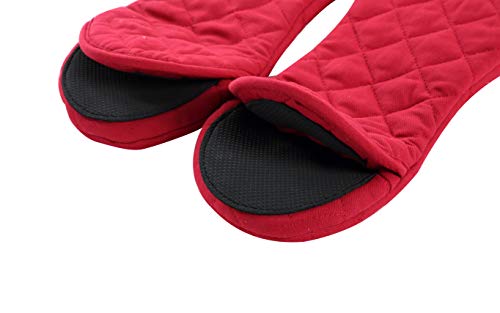 image for ARCLIBER Oven Mitts and Potholders,4PCS Heat Resistant Kitchen Gloves,