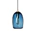 CASAMOTION Blue Pendant Lighting Over The Sink Light Fixtures Bar Counter Kitchen Island Modern Art Glass Ceiling Hanging Dining Room Table Gold KIt Organic Globe 8 Inch Height