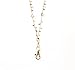 Susanne Pearlized Crystal Dangle Lanyard Necklace (Gold)