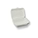 Stalkmarket 100% Compostable Natural Plant Fiber Hinged Container, Small Hoagie Box, 250-Count Case