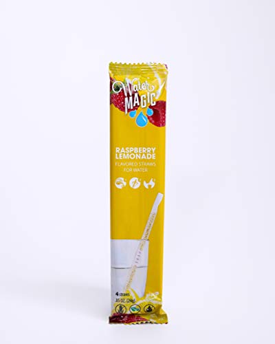 Water Magic, Raspberry Lemonade Flavor Straws 4-pack, from the Makers of Milk Magic