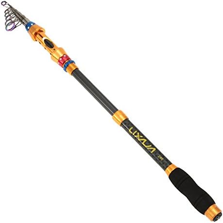 2.4m Portable Telescopic Carbon Fiber Fishing Rod Superhard Fishing Pole Tackle