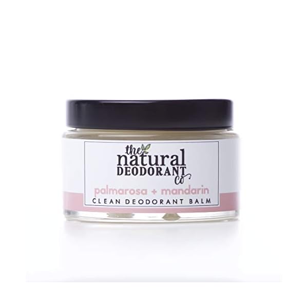 The Natural Deodorant Co, Clean Deodorant Balm Palmarosa & Mandarin 55g, Aluminium Free, Plastic Free, All Day…