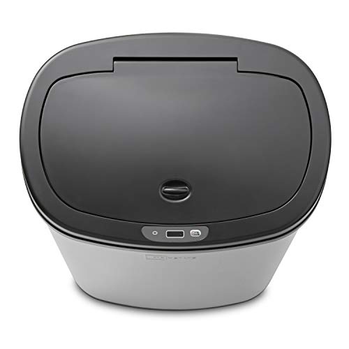 Trash Mainstays Motion Sensor Can, 13.2 Gallon, Stainless Steel (Silver