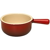 Le Creuset Stoneware 16-Ounce French Onion Soup Bowl, Cerise (Cherry Red)