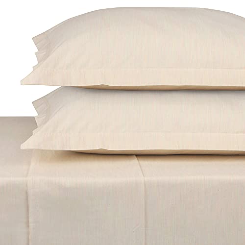 TRIDENT King Size Sheets Set Bed Sheets 3Piece Set1 Flat Sheet only & 2 Pillowcovers Bedding