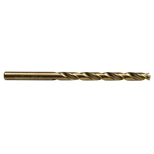 MaxTool 60 Piece Jobber Length Drill Bit Set; High Speed Steel HSS M2; Number Wire Gauge 1 to 60; Golden Surface; Fully Ground; JBS02G10R60 - Thumbnail 3
