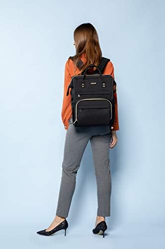 Laptop Backpack for Women Fashion Travel Bags Business Computer Purse Work Bag with USB Port, Black 6 Laptop Backpack for Women Fashion Travel Bags Business Computer Purse Work Bag with USB Port, Black