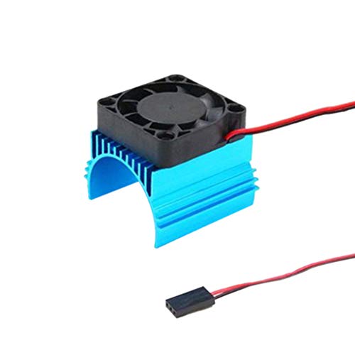 Fullfun Blue RC Parts Electric Car Motor Radiator Cover Cooling Fan for HSP RC Car 4274 4074 1515 Engine Power Radiator