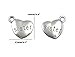 ALIMITOPIA 30pcs Sister Charm,Heart Shape Double-faced Sisterhood Pendant for DIY Bracelet Necklace Jewelry Making Findings(Antique Silver)
