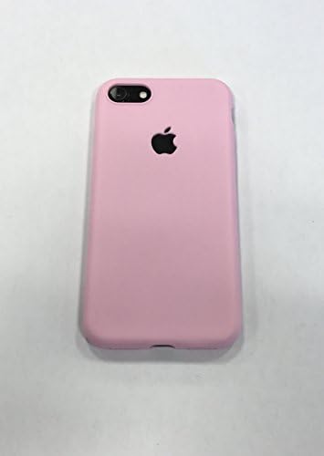 iphone 7 (Plus) silicone ,ultra thin phone cases with apple logo cut (Pink)