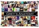 Custom Rectangle Pillowcase Pillow Case Cover Grey's Anatomy Pattern Design Standard Size 20" x 36" inch (Two Sides)